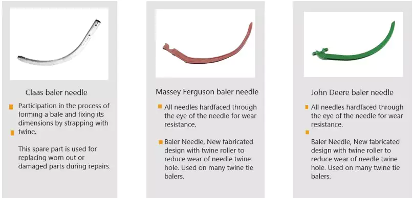 Baler spare parts replacement for John Deere Claas CNH Welger baler
