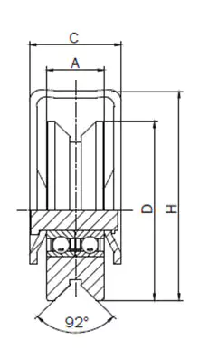 Sliding Gate Pulley With Exterior Bracket