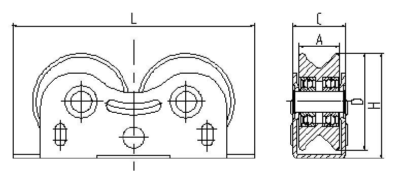 Sliding Gate Roller With Double Rollers