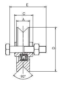 Sliding Gate Wheel With Bolt