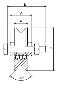 Sliding Gate Wheel With Bolt