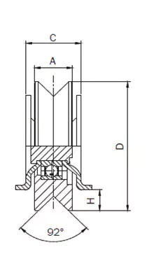 Sliding Gate Pulley With Double Plates