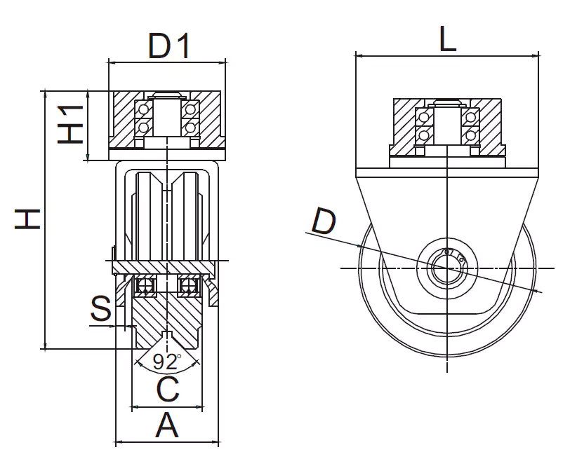 Pulleys with guide wheels