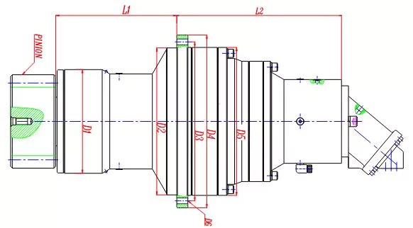 713L3 Slewing Drive Planetary Gearbox