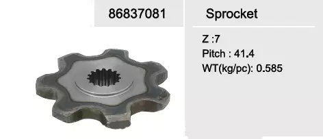 Machining Gear Wheel 4C2007 For Agricultural Machinery replacement for John Deere, CLAAS, CNH