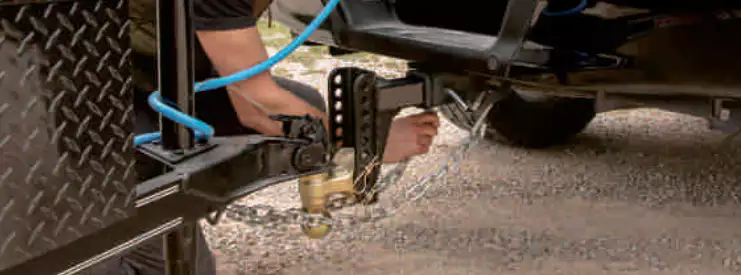 Adjustable Trailer Pintle Mount Suitable for 2-inch Receiver Tube