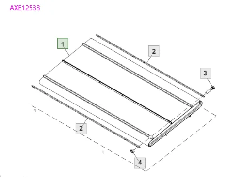 Draper Belts for Cutter Heads Side Center Feeder Belts replacement for John Deere Macdon Case-IH CNH Platform