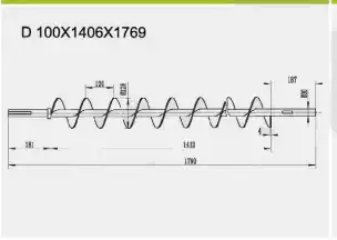 Auger For Harvester Earth Auger replacement for John Deere, CLAAS, CNH