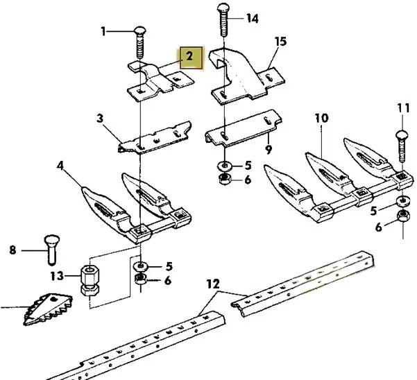 Agricultural spare parts Hold down clip protector H127801 H129024 Z32690 AH218547 for John Deere, CLAAS, CNH