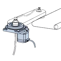 TH280 Hollow Rotary Actuator Rotating Platform Table With High Precision Planetary Gearbox