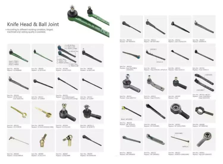 Knife head & ball joint AH121075 for combine harvesters