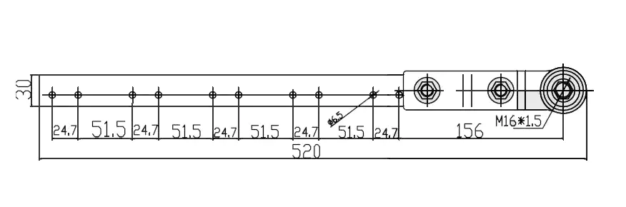 Flexible Ball joint Right-Hand Steering Cylinder Torque Rod End Assembly Replacement for John Deere Harvester 1188