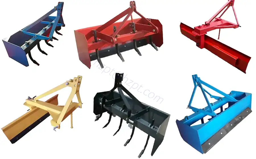 1.5m Agricultural Machine Land Leveler 3 Point Hitch Rear Box Scraper