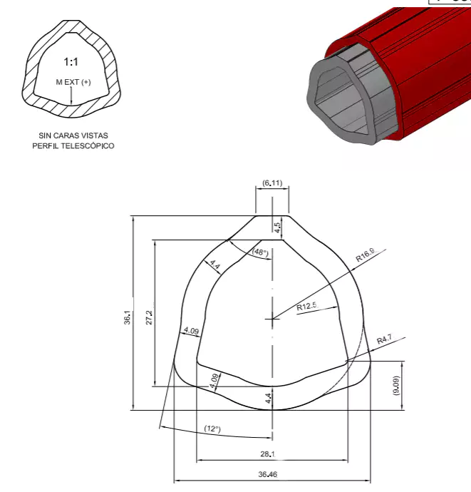 Tracker PTO Drive Shaft for Solar Energy System Rotating Solar Panels