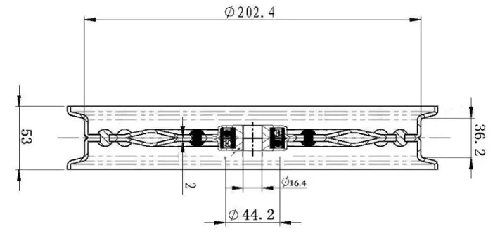 AH169549 Idle Pulley Rotary Screen Center Sheave replacement for John Deere D harvester