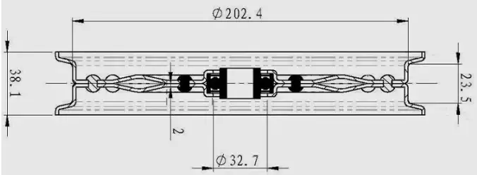 AH169549 Idle Pulley Rotary Screen Center Sheave replacement for John Deere D harvester