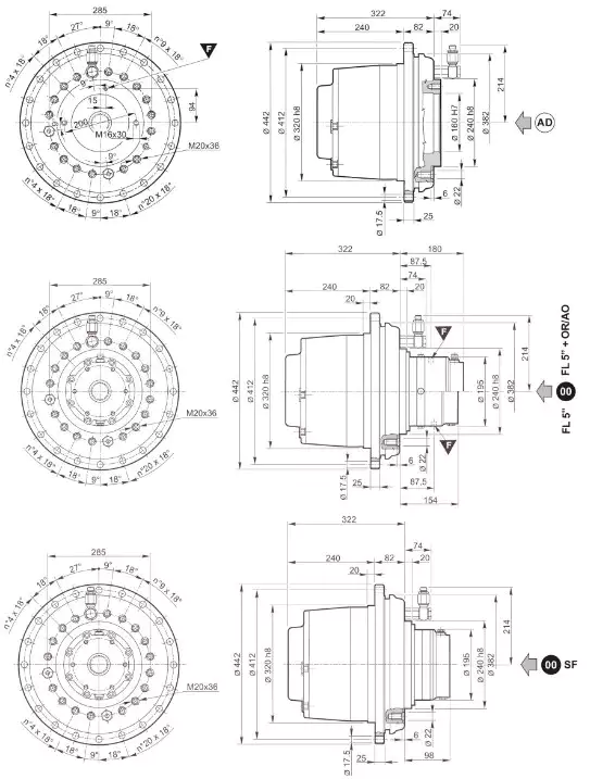 PWD3200 Winch Drive Planetary Gearbox Replace Replacement of Brevini Riduttori