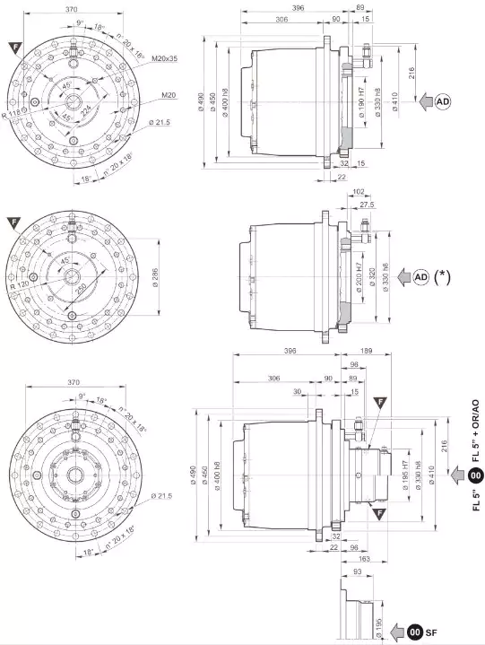 PWD3700 Winch Drive Planetary Gearbox Replace Replacement of Brevini Riduttori