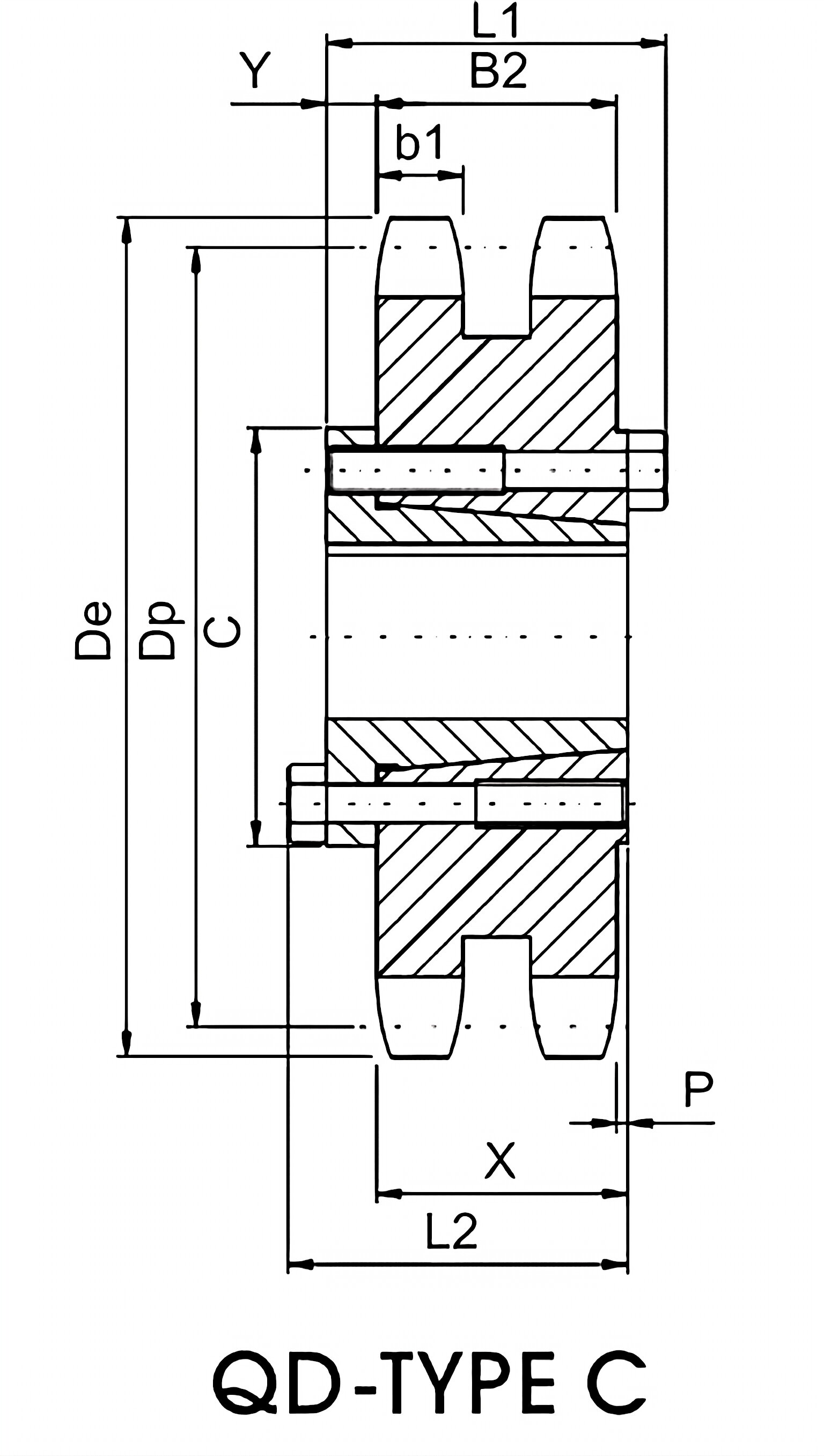 QD Sprocket No.35-2 Double Type