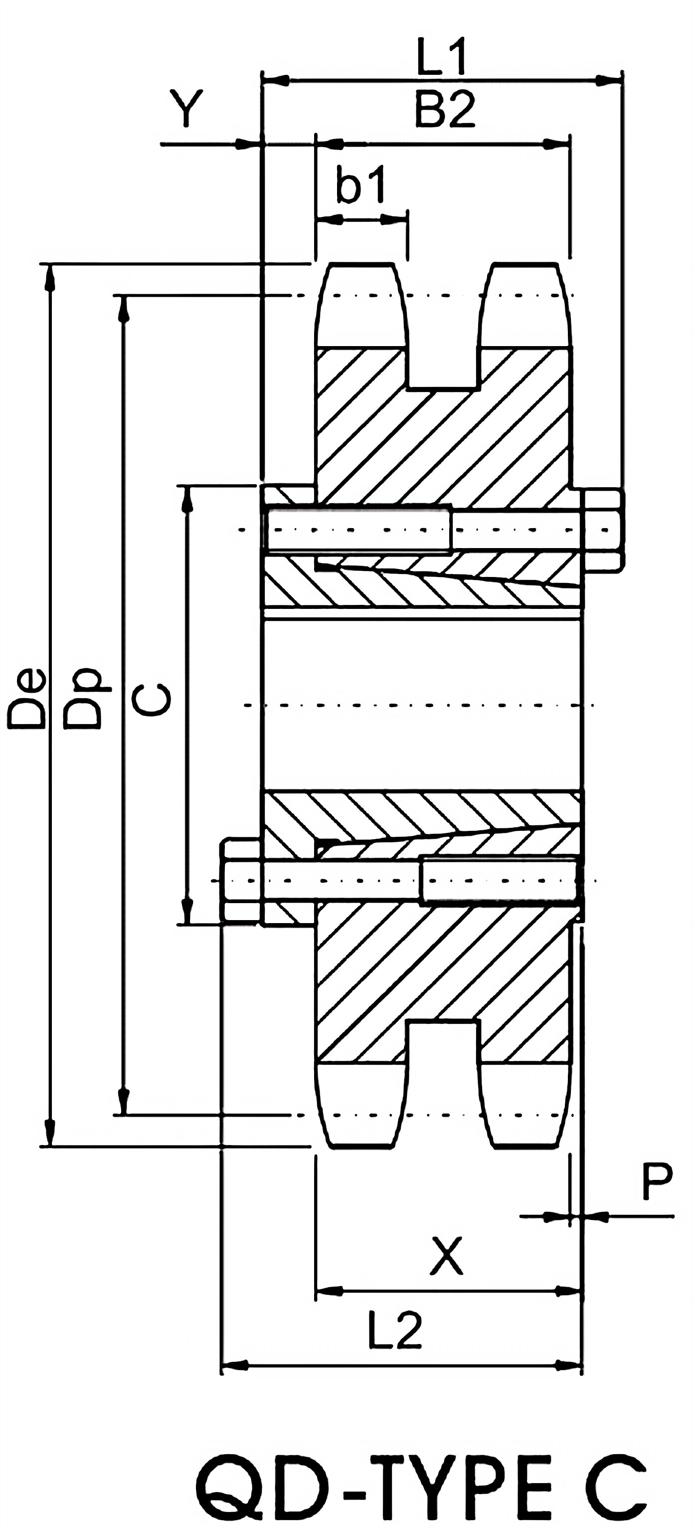 QD Sprocket No.50-2 Double Type