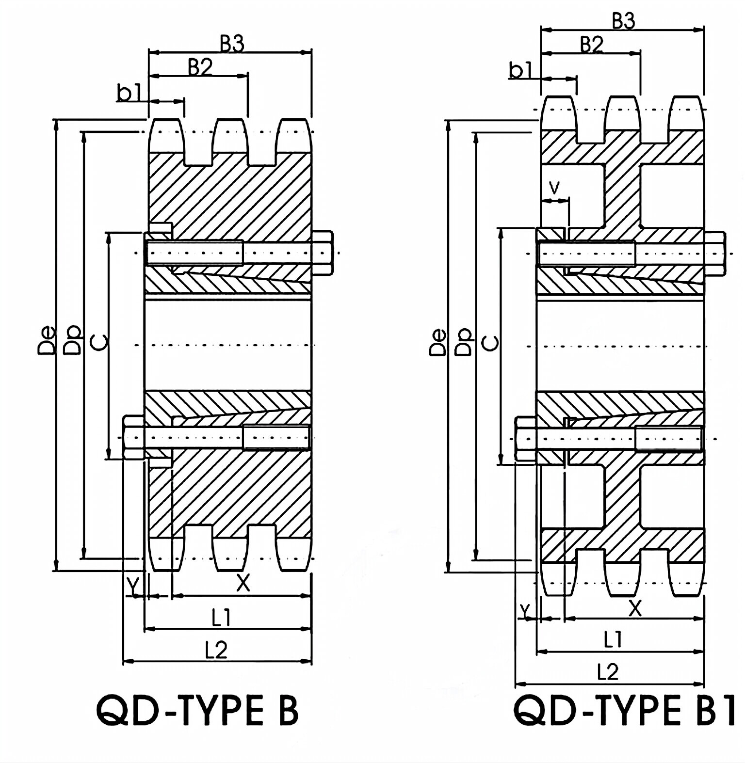 QD Sprocket No.50-3 Triple Type