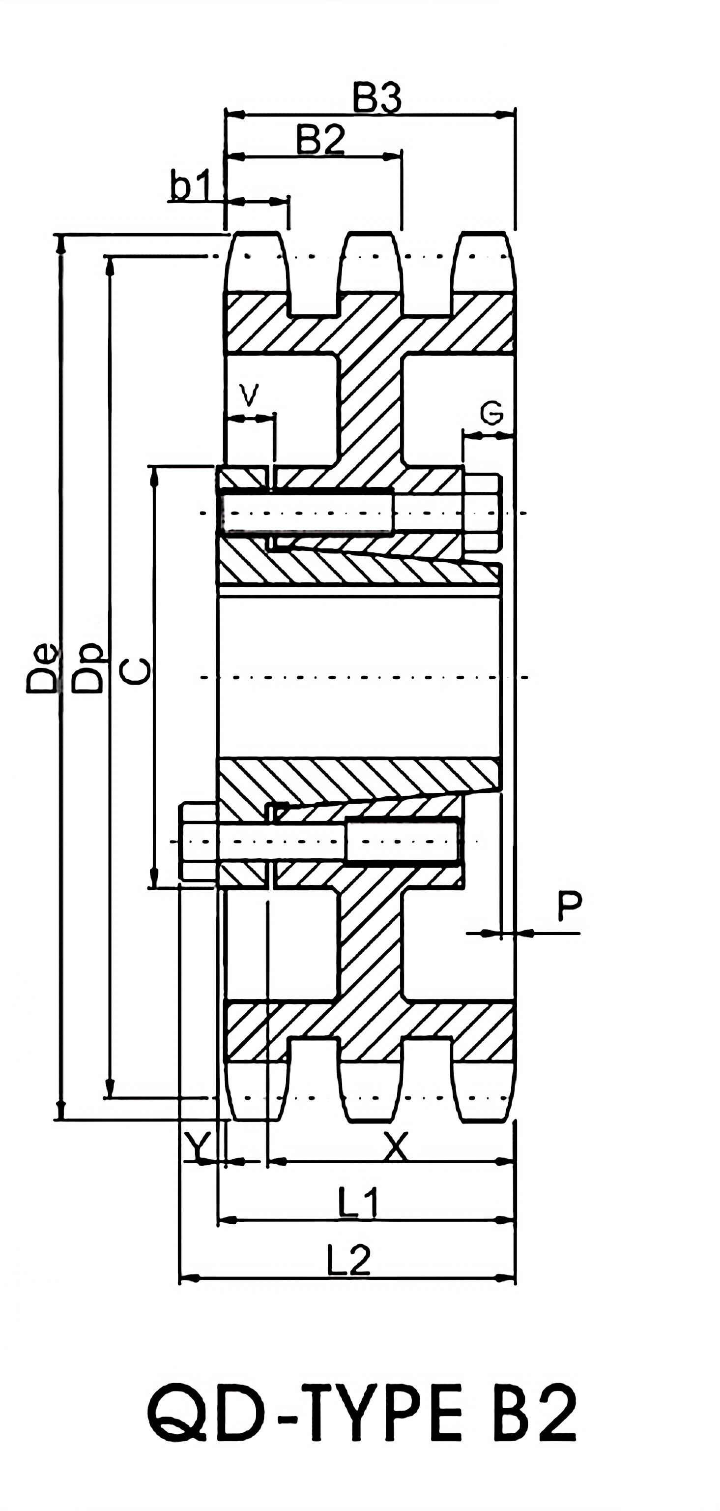 QD Sprocket No.80-3 Triple Type