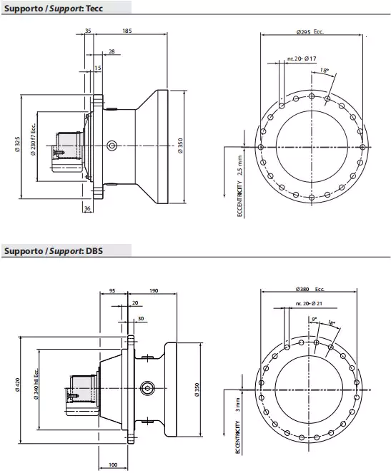 Replacement Dinamic Oil RE1520 Slewing Drive Planetary Gearbox Reducer