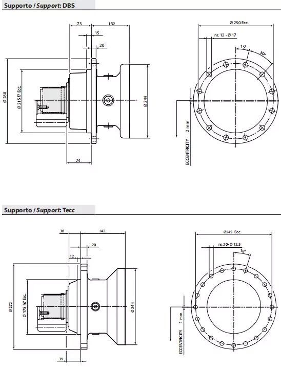 Replacement Dinamic Oil RE310 Slewing Drive Planetary Gearbox Reducer