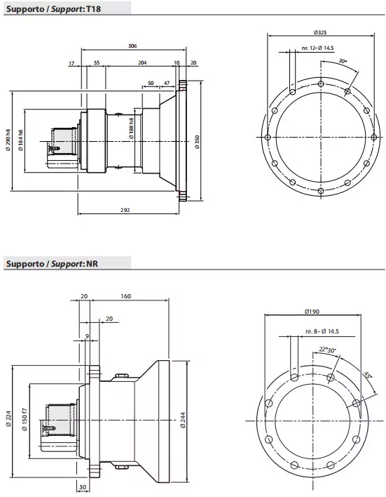 Replacement Dinamic Oil RE310 Slewing Drive Planetary Gearbox Reducer