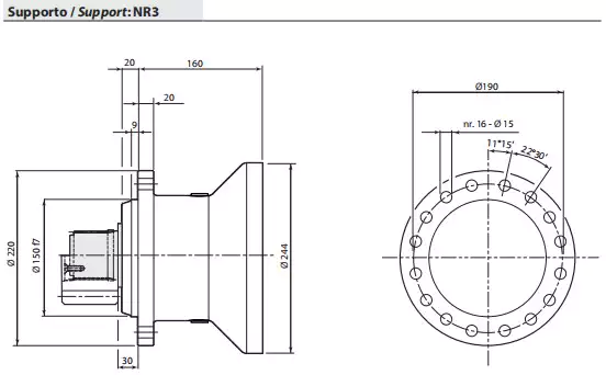 Replacement Dinamic Oil RE310 Slewing Drive Planetary Gearbox Reducer