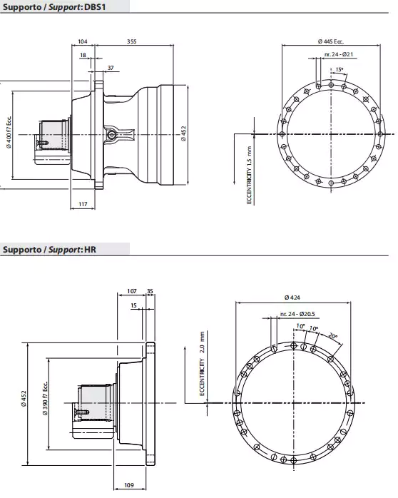 Replacement Dinamic Oil RE3150 Slewing Drive Planetary Gearbox Reducer