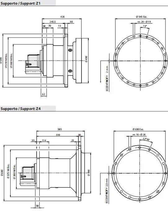 Replacement Dinamic Oil RE6010 Slewing Drive Planetary Gearbox Reducer