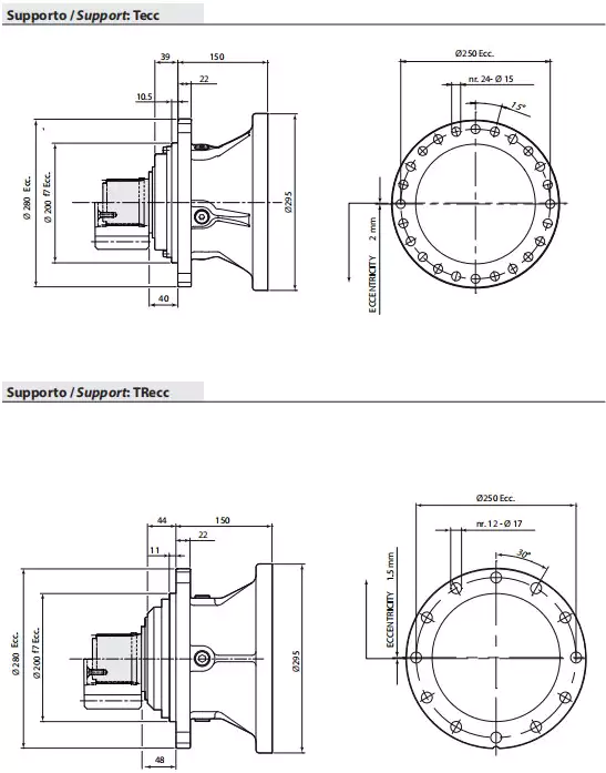Replacement Dinamic Oil RE810 Slewing Drive Planetary Gearbox Reducer