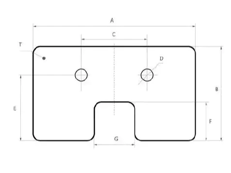 H135235 rubber paddle for conveyor grain elevator chain of tractor combine parts for OEM quality replacement