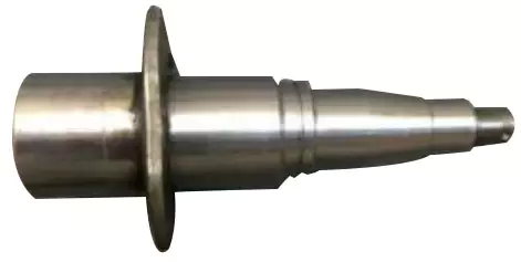 Straight Trailer Axle Spindle with Brake Flange
