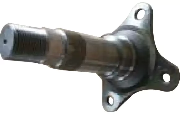 Straight Trailer Axle Spindle with Brake Flange