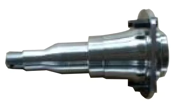 Straight Trailer Axle Spindle with Brake Flange