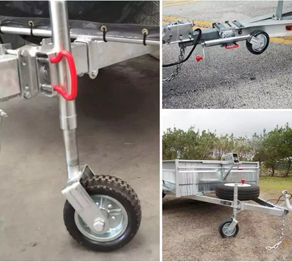 1BJY-324 4000 lbs Electric Trailer Power A-Frame Tongue Jack with Drop Leg for RV Camper Traveler, 12V DC, Blue