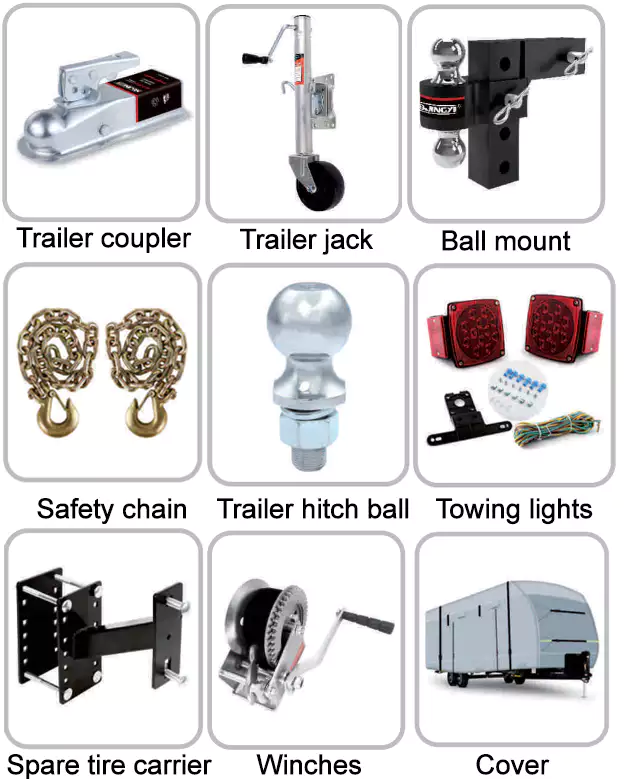 High Quality Trailer A-Frames Coupler Accepts a Safty Pin or Coupler Lock