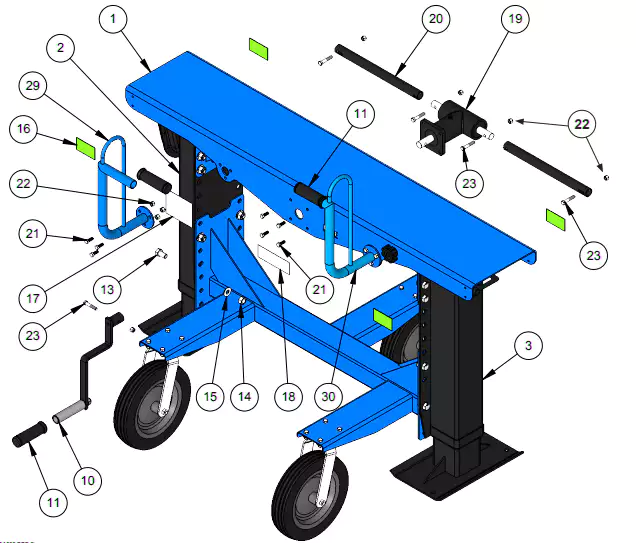 Gearbox for Trailer Stabilizer Parking Support