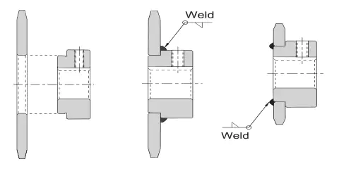 60X17 Weld-on Sprocket with Hub