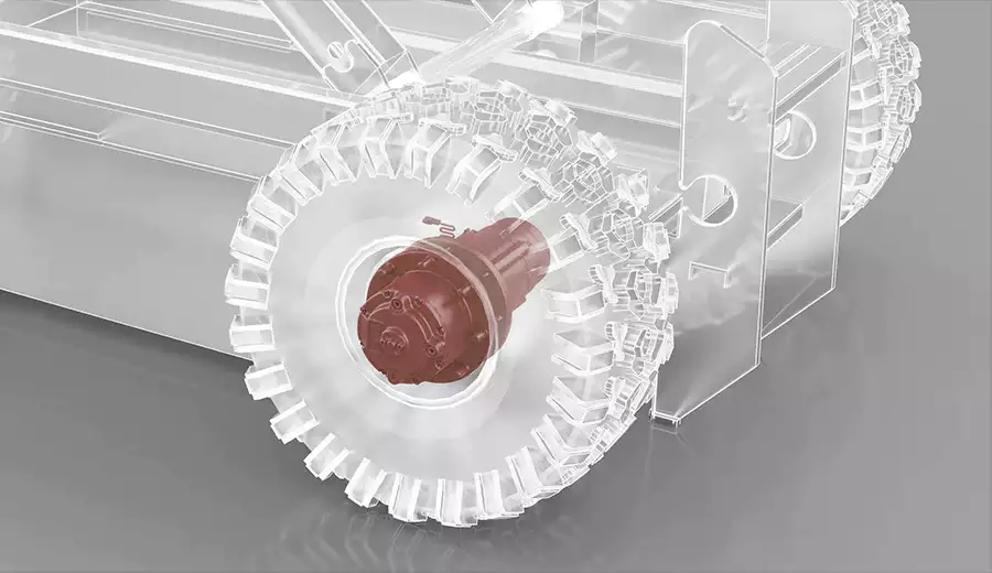 Wheel Drive Planetary Gearbox Reducer For Rough Terrain Scissor Lift