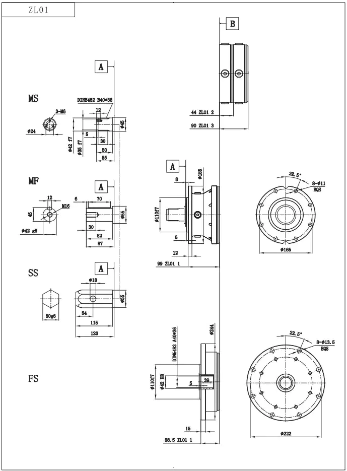 ZL01 Planetary Gearbox Reducer
