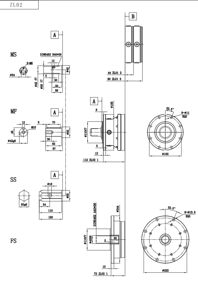 ZL02 Planetary Gearbox Reducer