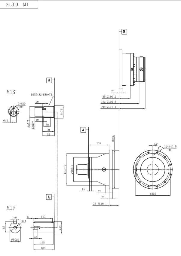ZL10 Planetary Gearbox Reducer