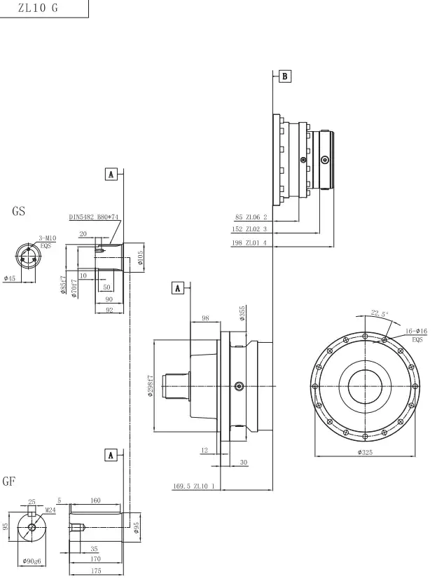 ZL10 Planetary Gearbox Reducer