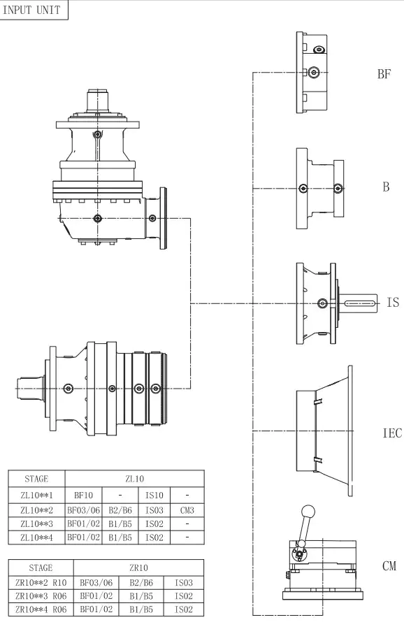 ZR10 Right Angle Planetary Gearbox Reducer