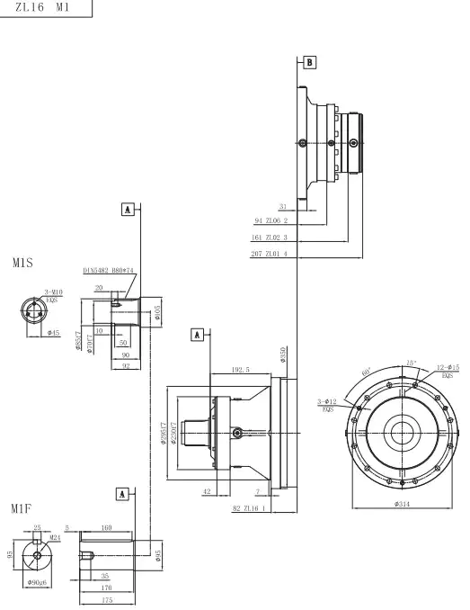 ZL16 Planetary Gearbox Reducer