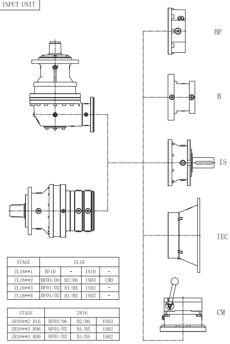 ZR16 Right Angle Planetary Gearbox Reducer