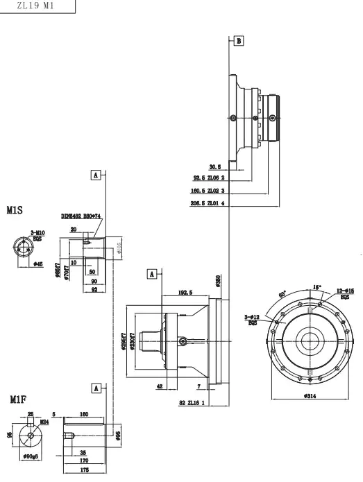 ZL19 Planetary Gearbox Reducer